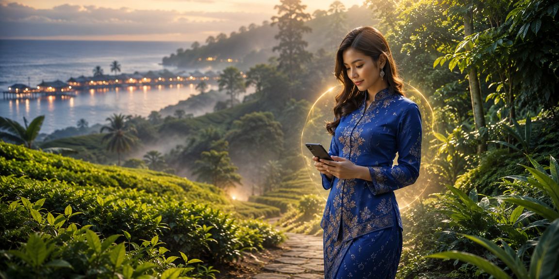 Pengguna Malaysia menggunakan aplikasi mudah alih kasino rf3